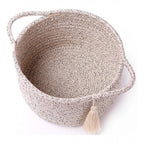 Generic Cotton 8x4 Inch Round 2 Set Kidi With Jhalar Bedside Organizer (Kidi)
