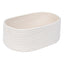 Generic Cotton Oval 10x7x5 Inch Bedside Organizer (White)
