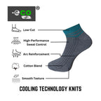 Generic 3_Pair Set Unisex Casual Cotton Printed Low Cut Socks (Multicolor)