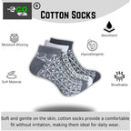 Generic 3_Pair Set Unisex Casual Cotton Printed Low Cut Socks (Multicolor)