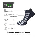 Generic 3_Pair Set Unisex Casual Cotton Printed Low Cut Socks (Multicolor)