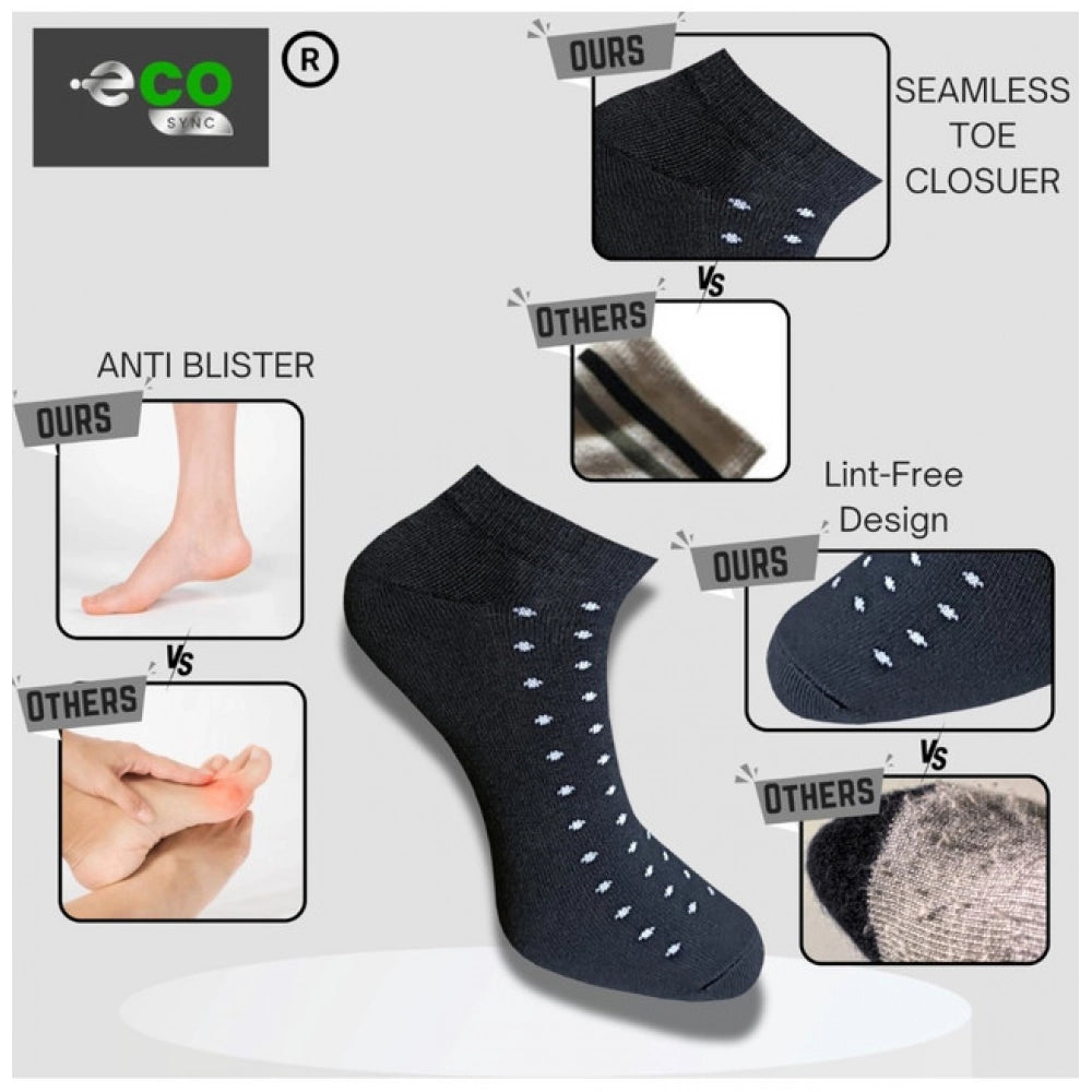 Generic 3_Pair Set Unisex Casual Cotton Printed Low Cut Socks (Multicolor)