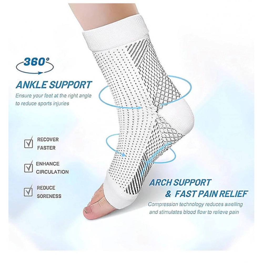 Generic 3_Pair Set Unisex Casual Cotton Printed Ankle Length Support Socks (Multicolor)