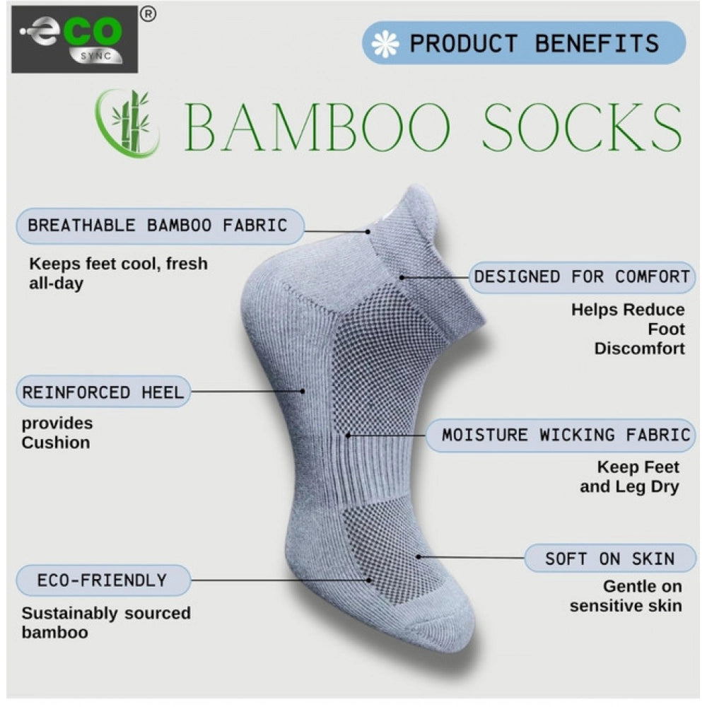 Generic 4_Pair Set Unisex Casual Cotton Printed Ankle Length Socks (Multicolor) Secondary image