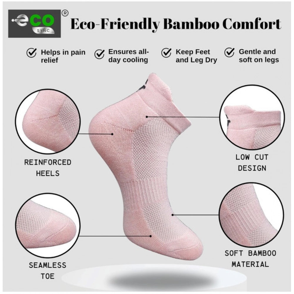 Generic 4_Pair Set Unisex Casual Cotton Printed Ankle Length Socks (Multicolor)