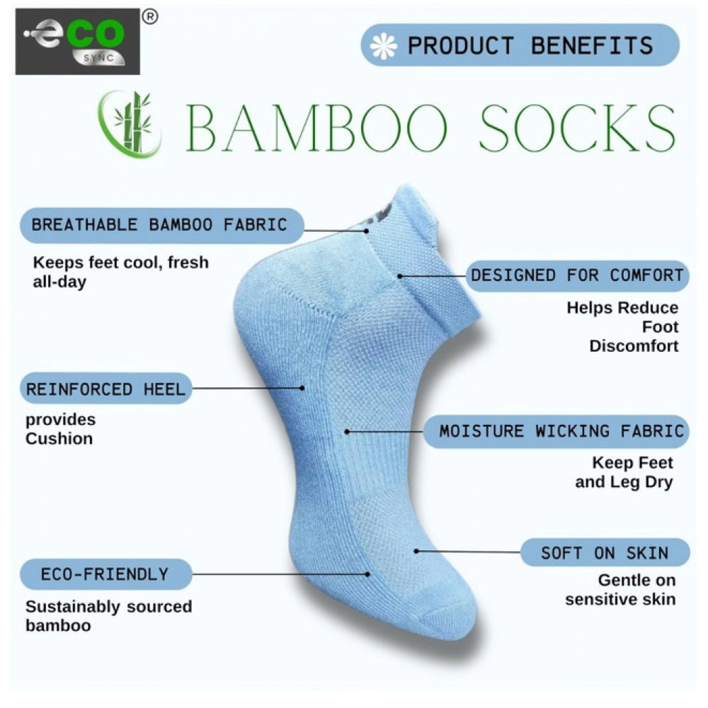 Generic 4_Pair Set Unisex Casual Cotton Printed Ankle Length Socks (Multicolor) Secondary image