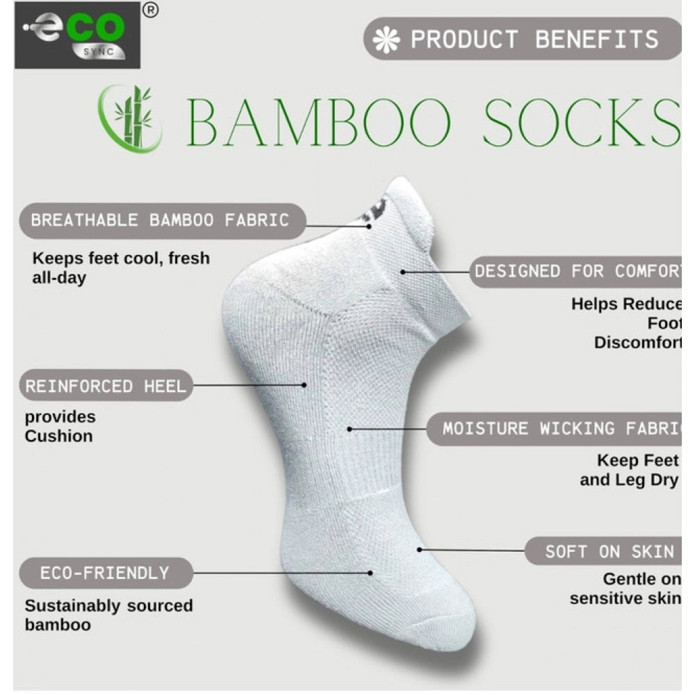 Generic 4_Pair Set Unisex Casual Cotton Printed Ankle Length Socks (Multicolor) Secondary image