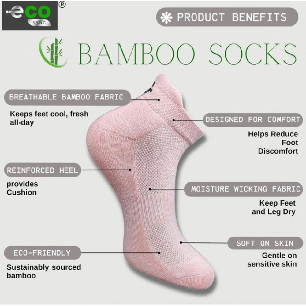 Generic 4_Pair Set Unisex Casual Cotton Printed Ankle Length Socks (Multicolor) Secondary image