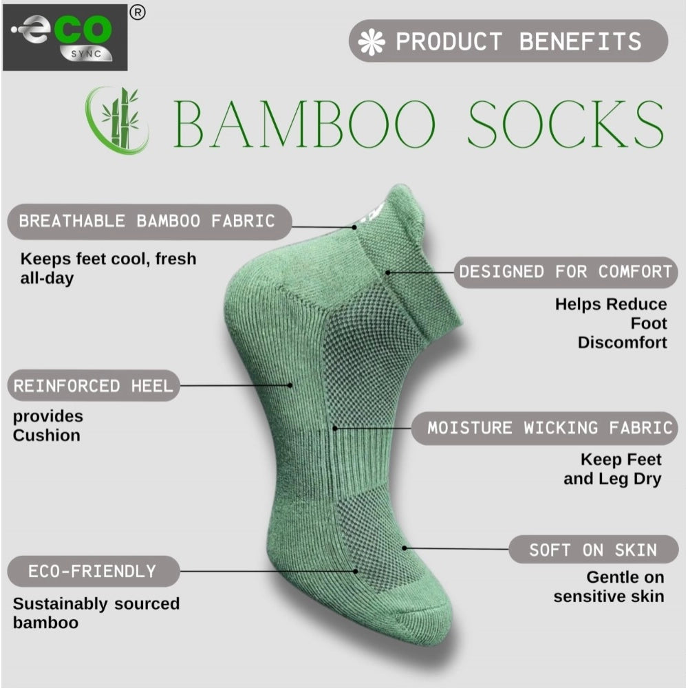 Generic 4_Pair Set Unisex Casual Cotton Printed Ankle Length Socks (Multicolor) Secondary image