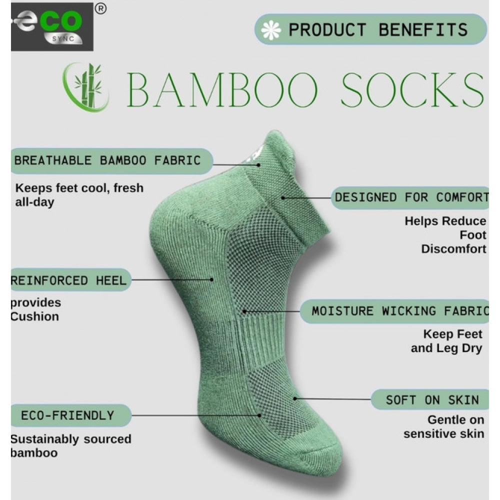 Generic 4_Pair Set Unisex Casual Cotton Printed Ankle Length Socks (Multicolor) Secondary image