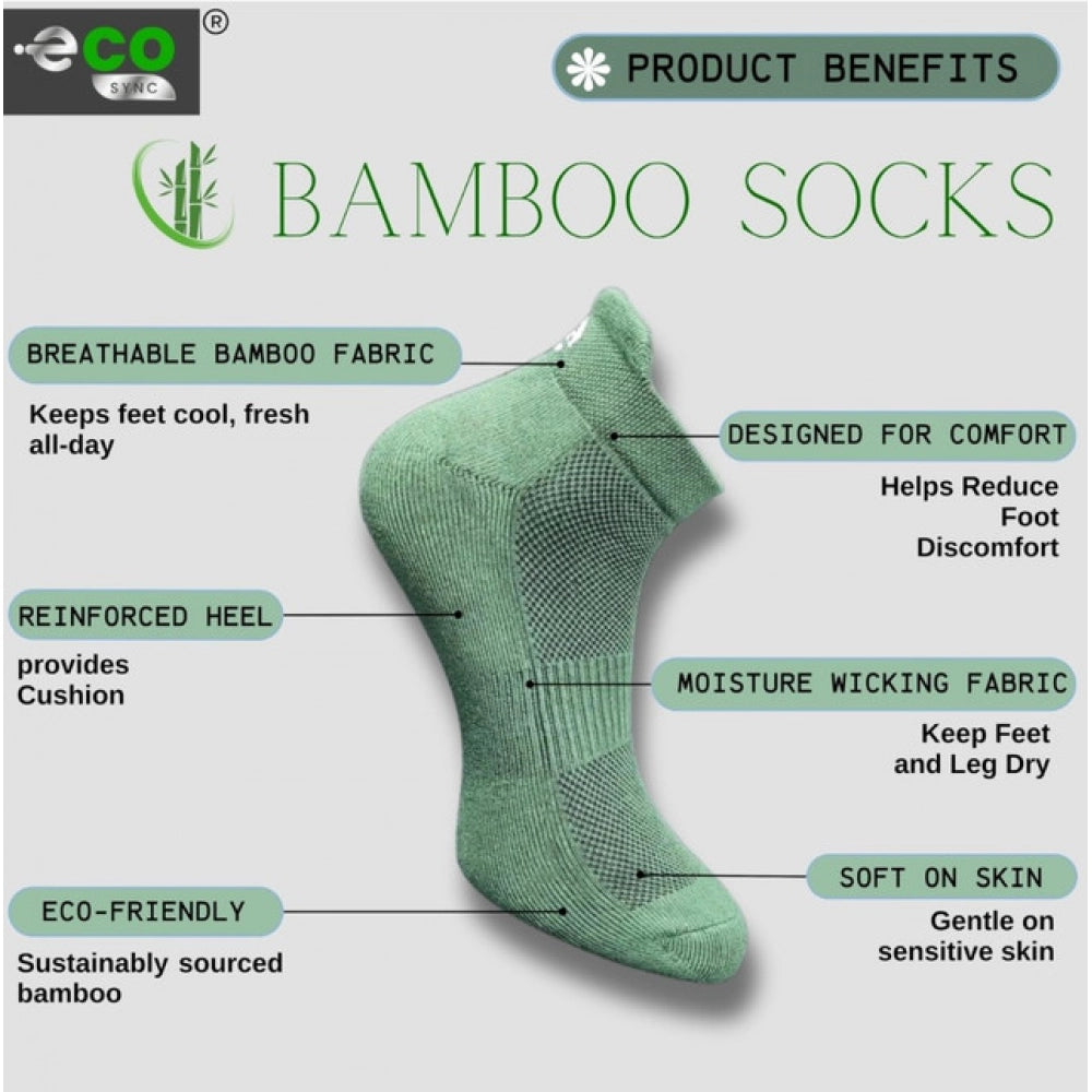 Generic 4_Pair Set Unisex Casual Cotton Printed Ankle Length Socks (Multicolor) Secondary image