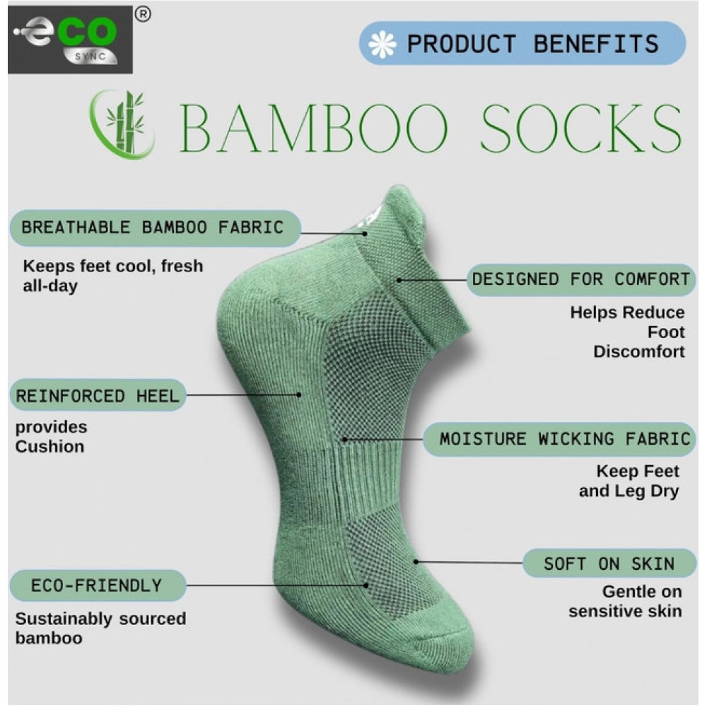 Generic 4_Pair Set Unisex Casual Cotton Printed Ankle Length Socks (Multicolor) Secondary image