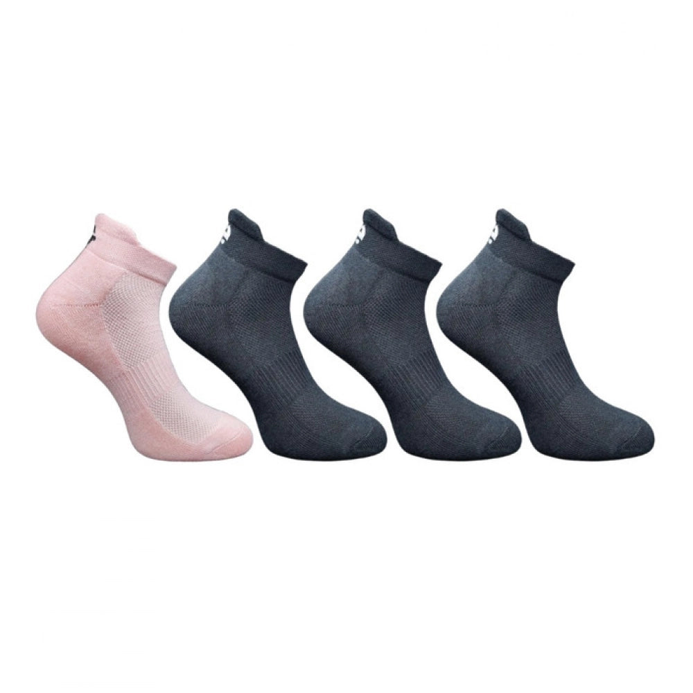 Generic 4_Pair Set Unisex Casual Cotton Printed Ankle Length Socks (Multicolor) Main image