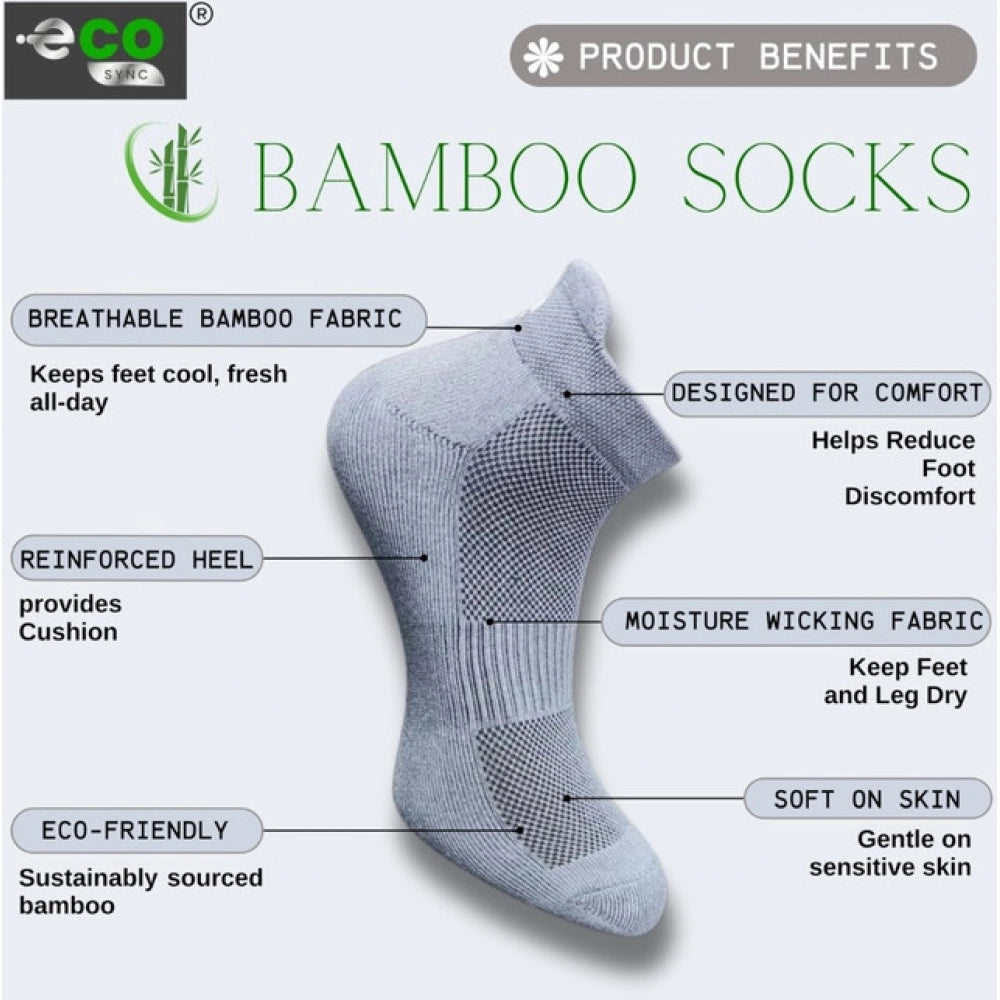 Generic 4_Pair Set Unisex Casual Cotton Printed Ankle Length Socks (Multicolor) Secondary image