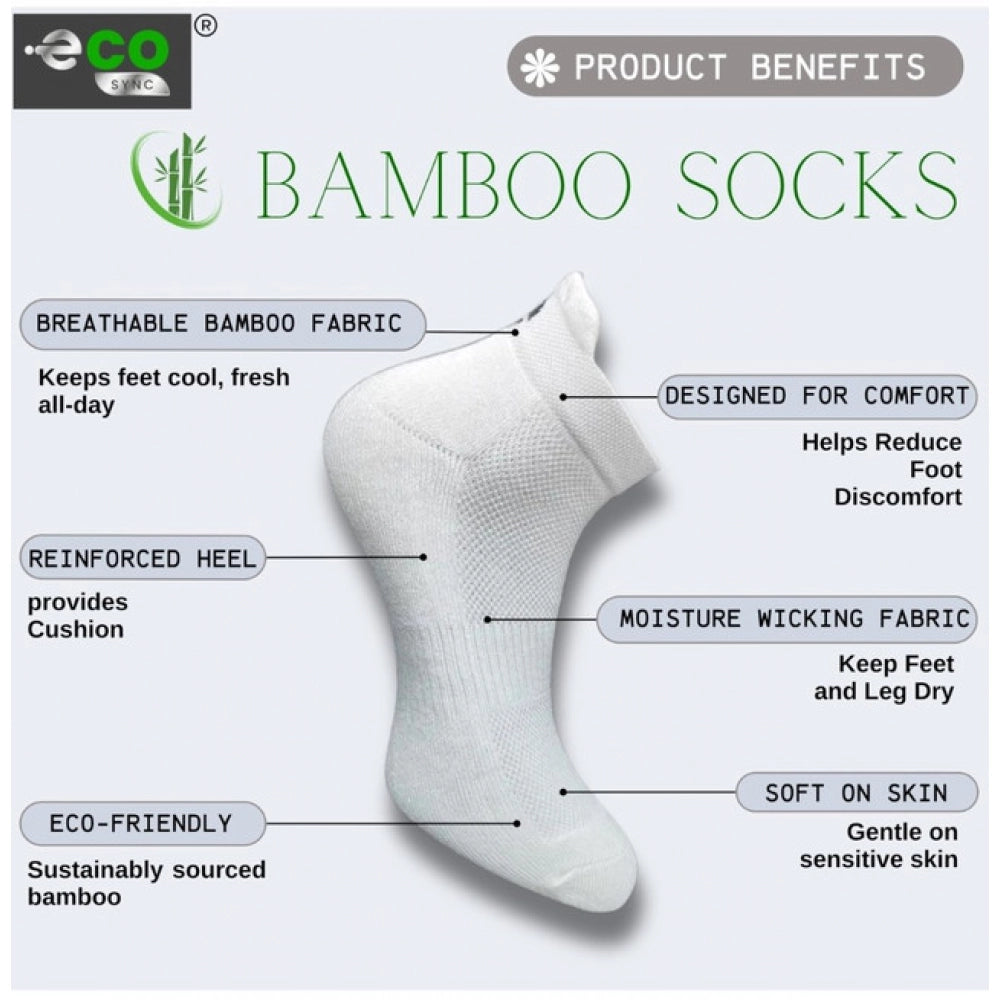 Generic 4_Pair Set Unisex Casual Cotton Printed Ankle Length Socks (Multicolor) Secondary image