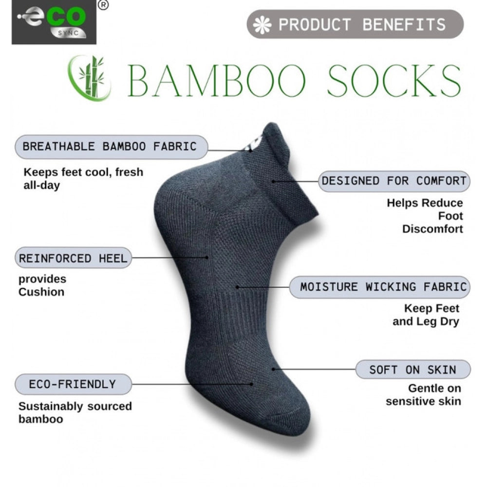 Generic 4_Pair Set Unisex Casual Cotton Printed Ankle Length Socks (Multicolor) Secondary image