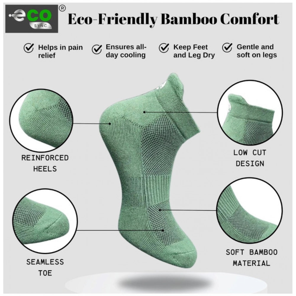 Generic 4_Pair Set Unisex Casual Cotton Printed Ankle Length Socks (Multicolor)