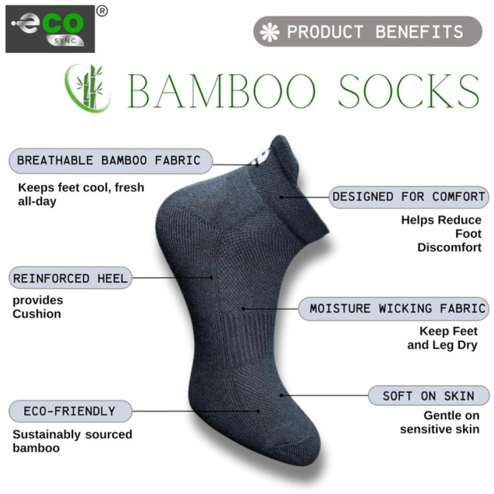 Generic 4_Pair Set Unisex Casual Cotton Printed Ankle Length Socks (Multicolor) Secondary image