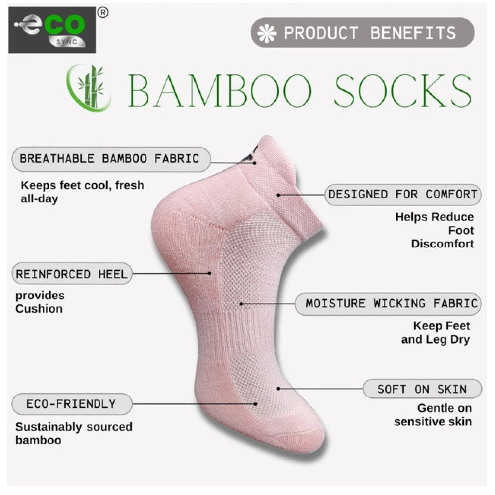 Generic 4_Pair Set Unisex Casual Cotton Printed Ankle Length Socks (Multicolor) Secondary image