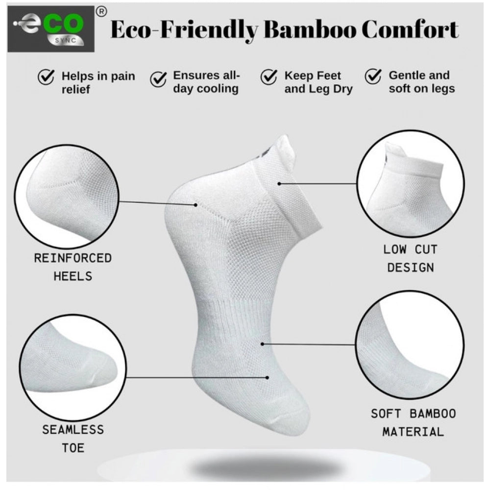 Generic 4_Pair Set Unisex Casual Cotton Printed Ankle Length Socks (Multicolor)