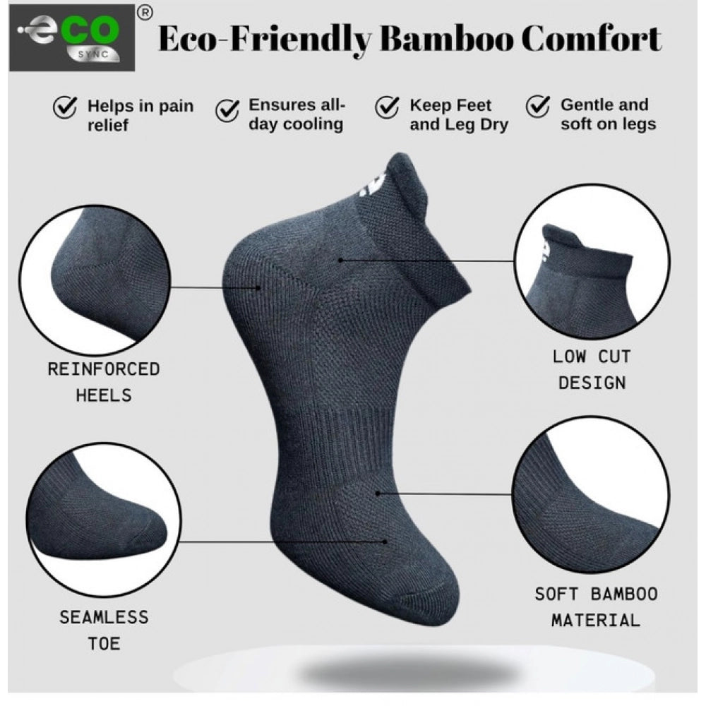 Generic 4_Pair Set Unisex Casual Cotton Printed Ankle Length Socks (Multicolor)