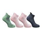 Generic 4_Pair Set Unisex Casual Cotton Printed Ankle Length Socks (Multicolor)