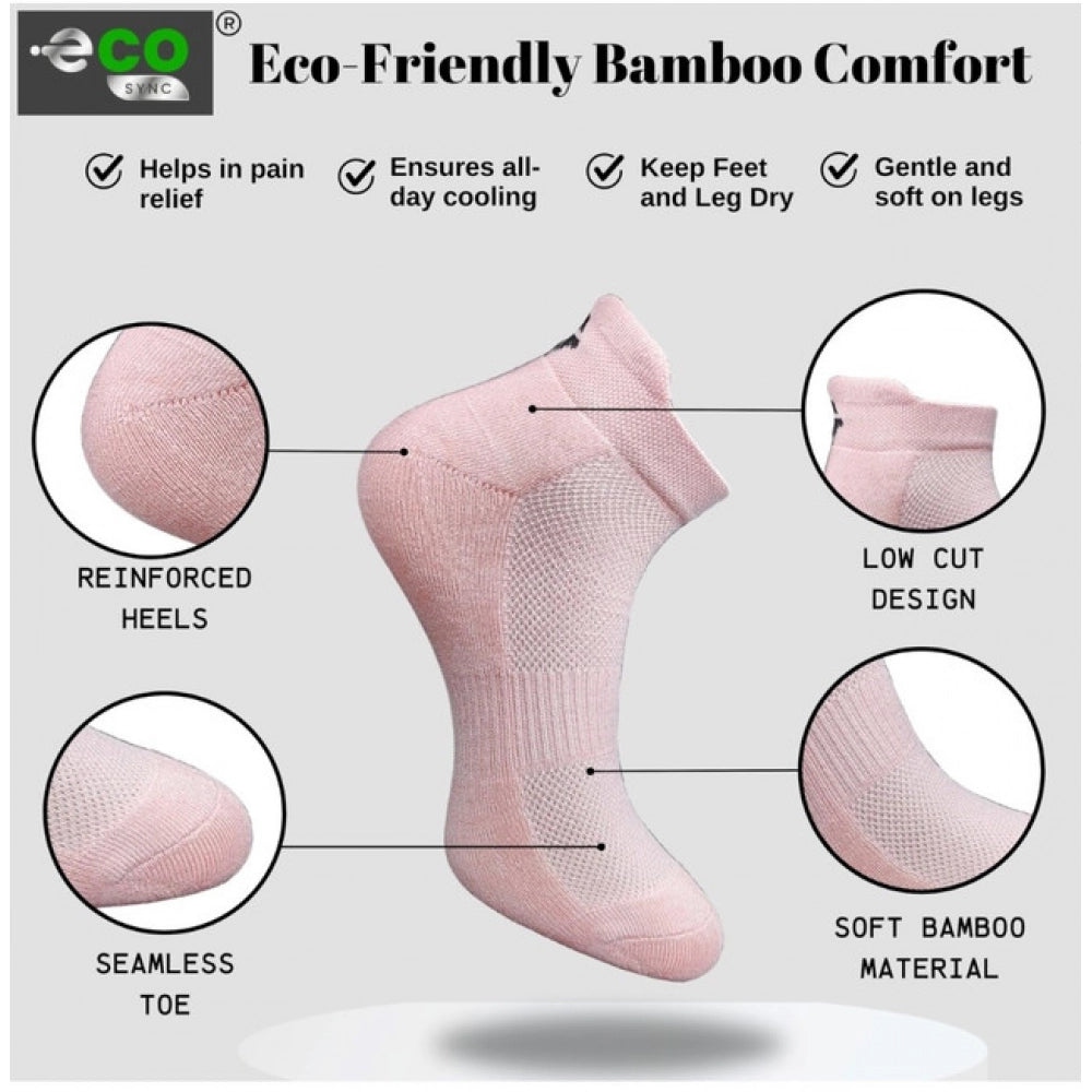 Generic 4_Pair Set Unisex Casual Cotton Printed Ankle Length Socks (Multicolor)