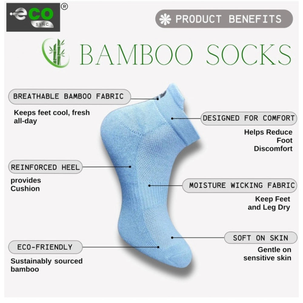 Generic 4_Pair Set Unisex Casual Cotton Printed Ankle Length Socks (Multicolor) Secondary image