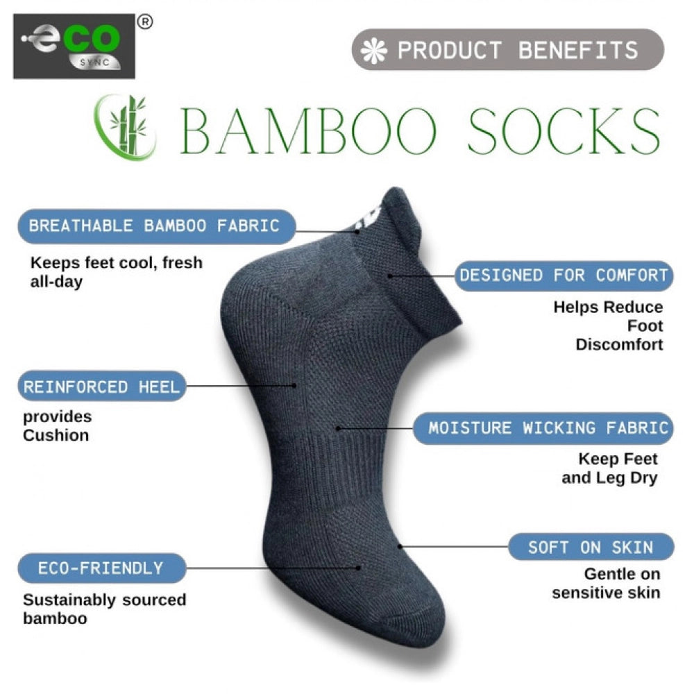 Generic 4_Pair Set Unisex Casual Cotton Printed Ankle Length Socks (Multicolor) Secondary image