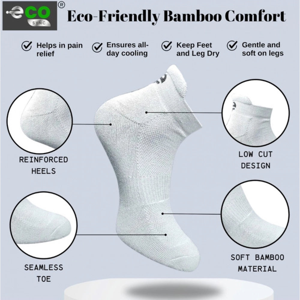 Generic 4_Pair Set Unisex Casual Cotton Printed Ankle Length Socks (Multicolor)