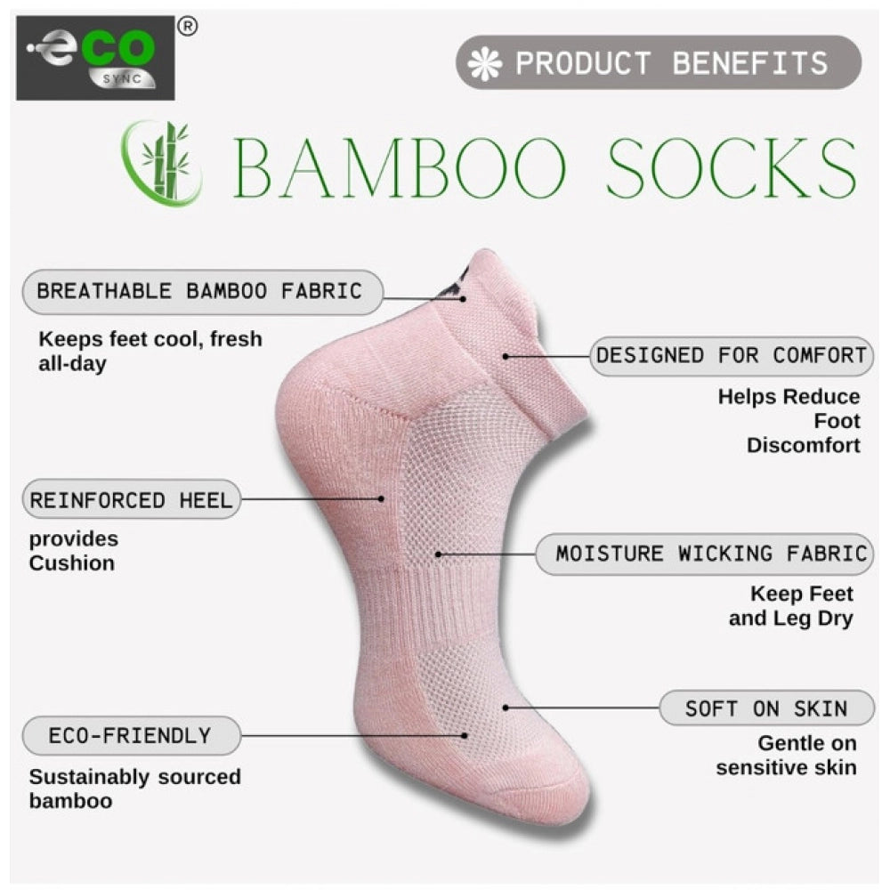 Generic 4_Pair Set Unisex Casual Cotton Printed Ankle Length Socks (Multicolor) Secondary image