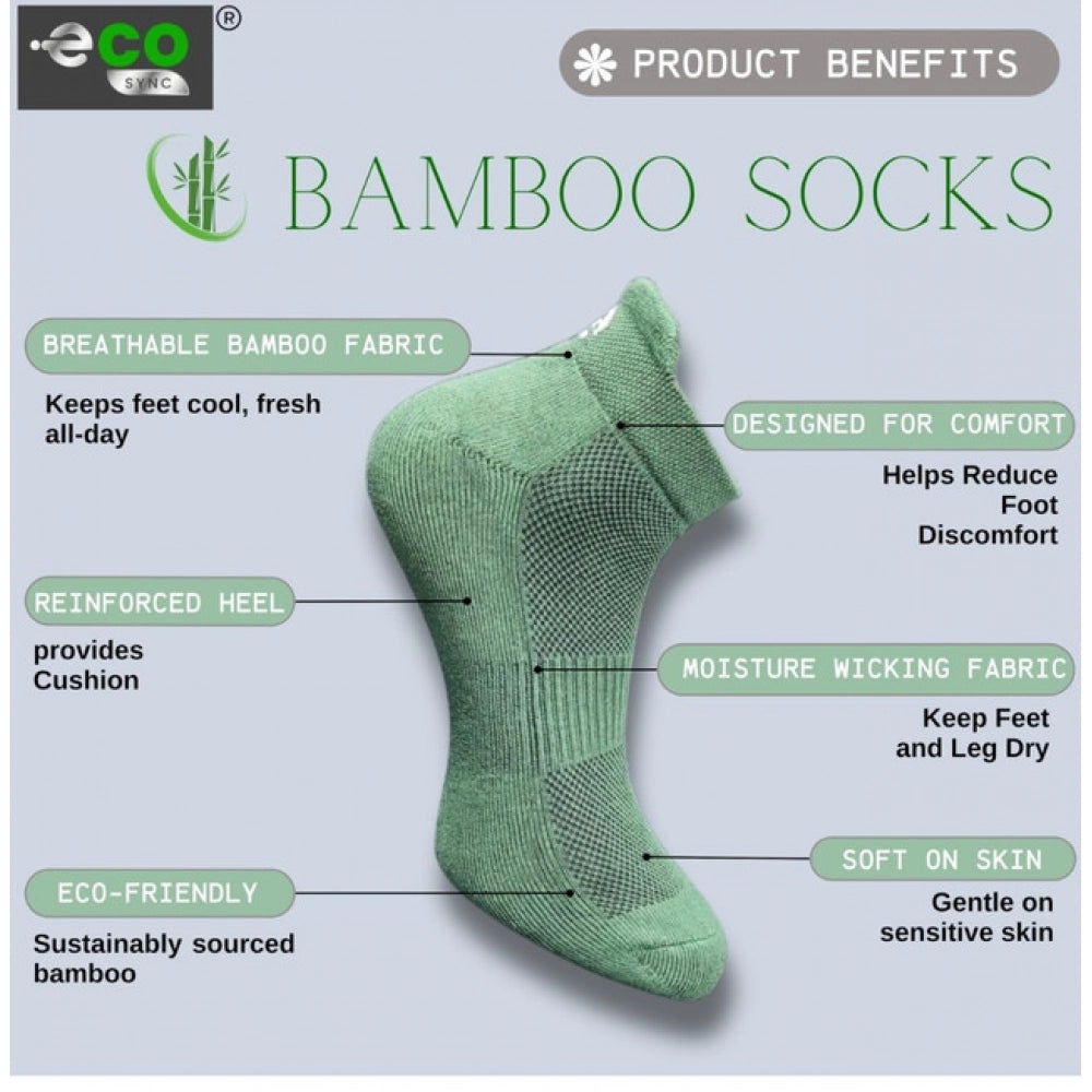 Generic 4_Pair Set Unisex Casual Cotton Printed Ankle Length Socks (Multicolor) Secondary image