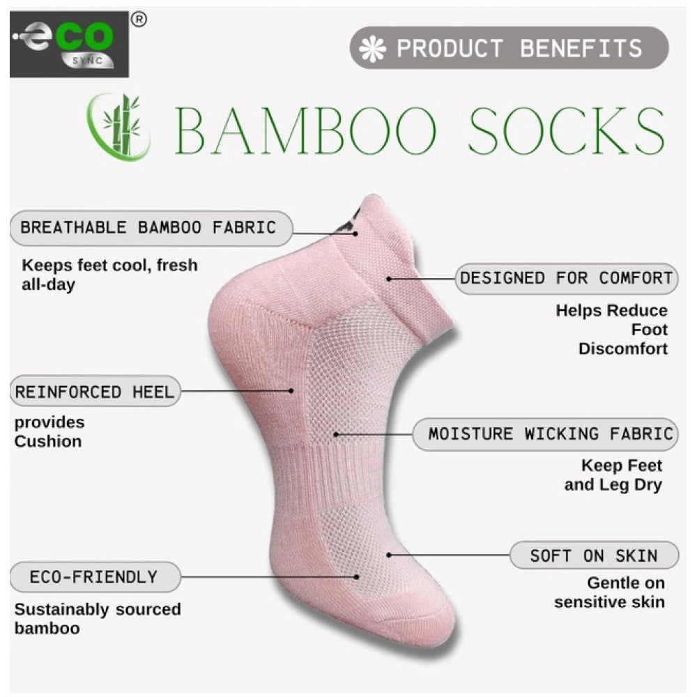 Generic 4_Pair Set Unisex Casual Cotton Printed Ankle Length Socks (Multicolor) Secondary image