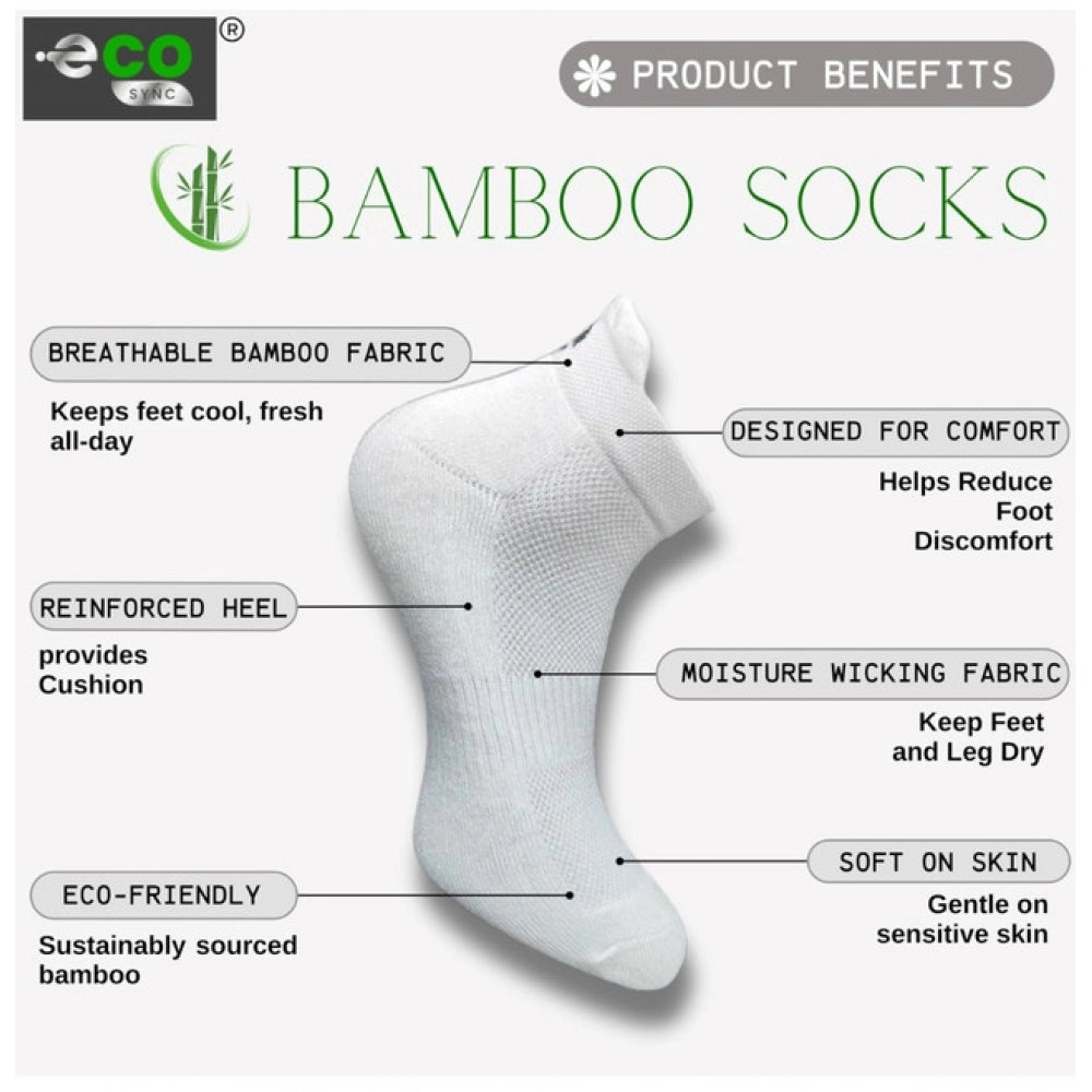 Generic 4_Pair Set Unisex Casual Cotton Printed Ankle Length Socks (Multicolor) Secondary image