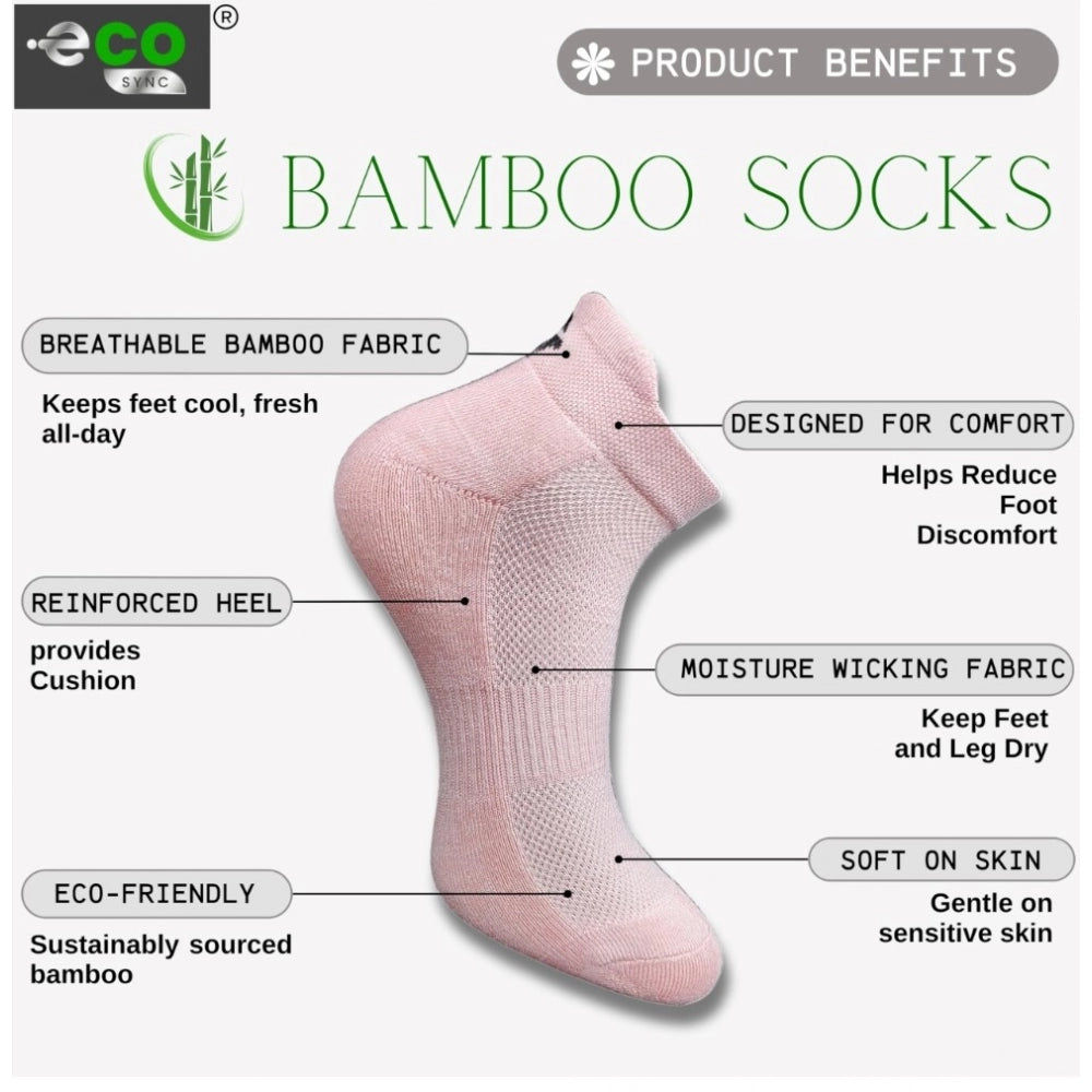 Generic 4_Pair Set Unisex Casual Cotton Printed Ankle Length Socks (Multicolor) Secondary image