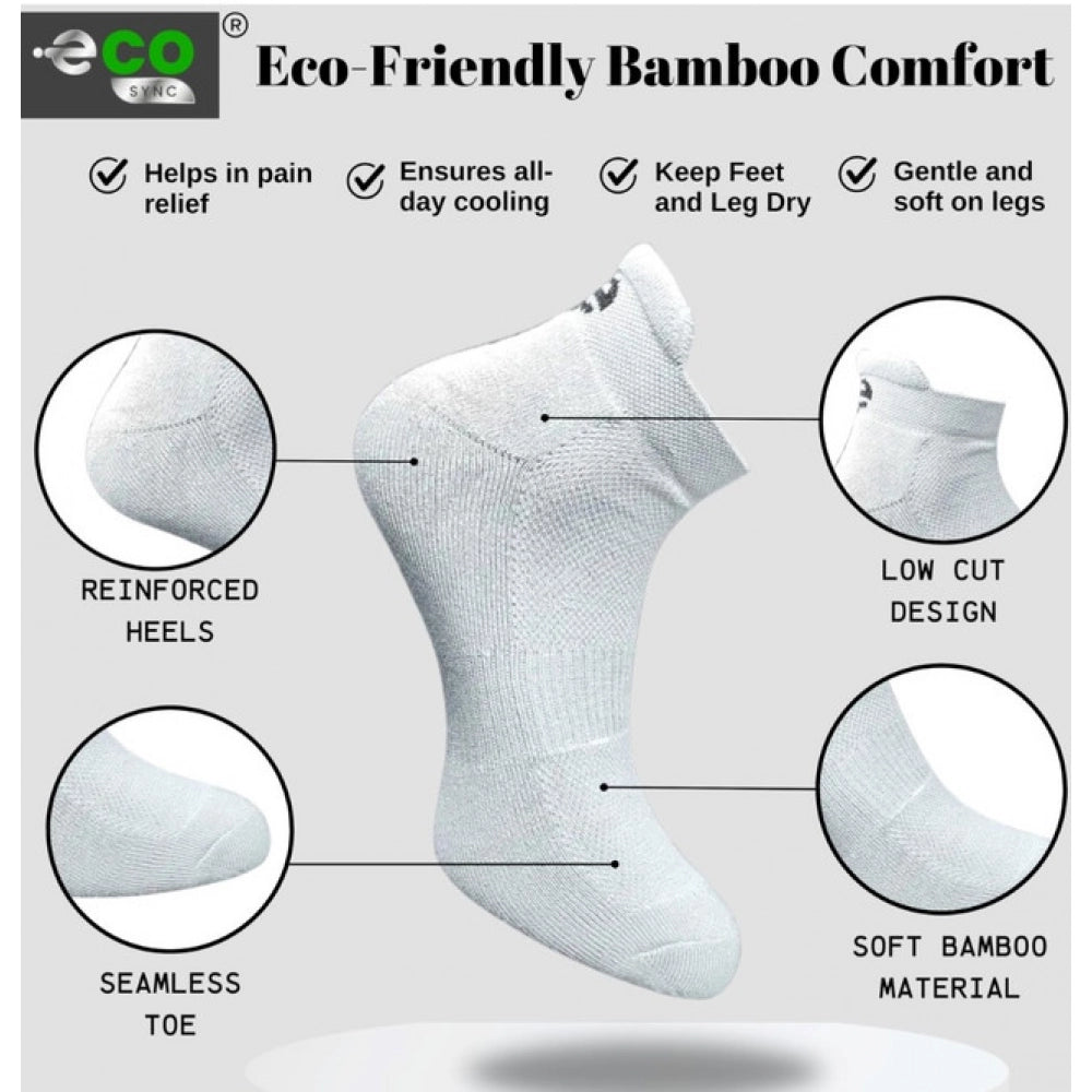 Generic 4_Pair Set Unisex Casual Cotton Printed Ankle Length Socks (Multicolor)