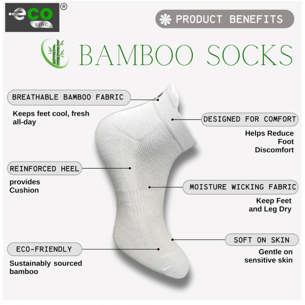 Generic 4_Pair Set Unisex Casual Cotton Printed Ankle Length Socks (Multicolor) Secondary image