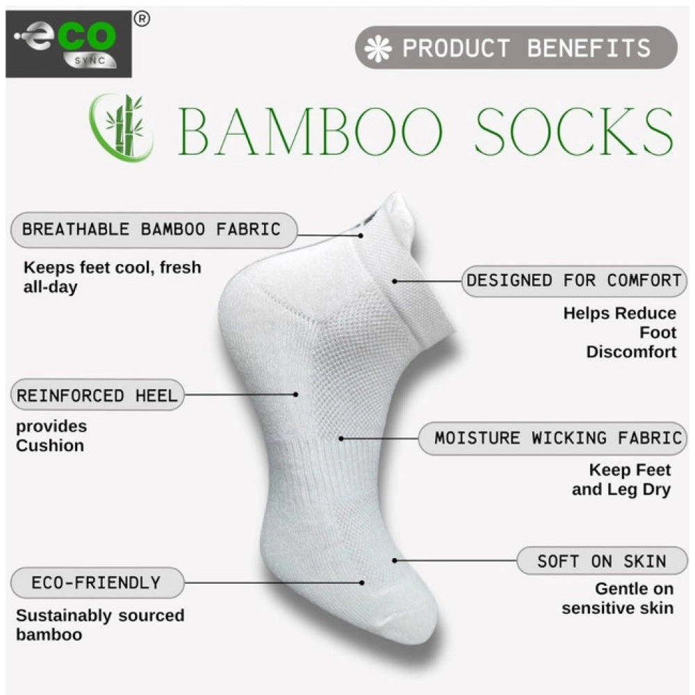 Generic 4_Pair Set Unisex Casual Cotton Printed Ankle Length Socks (Multicolor) Secondary image