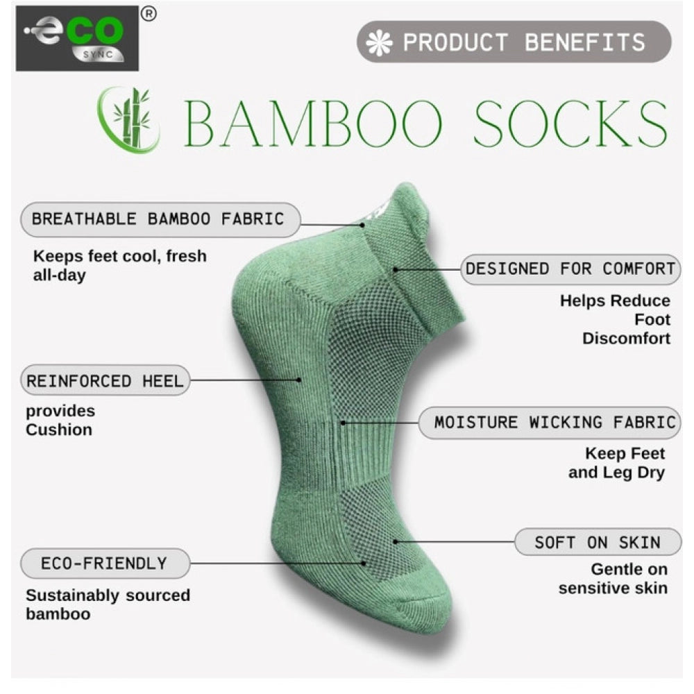 Generic 4_Pair Set Unisex Casual Cotton Printed Ankle Length Socks (Multicolor) Secondary image