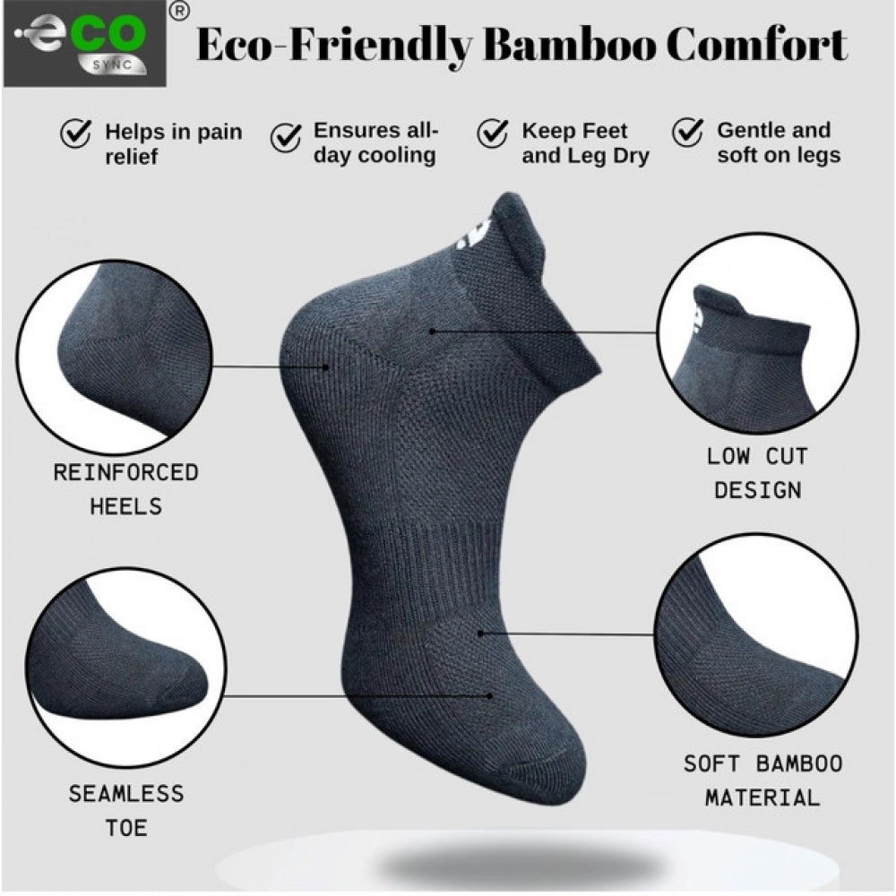 Generic 4_Pair Set Unisex Casual Cotton Printed Ankle Length Socks (Multicolor)