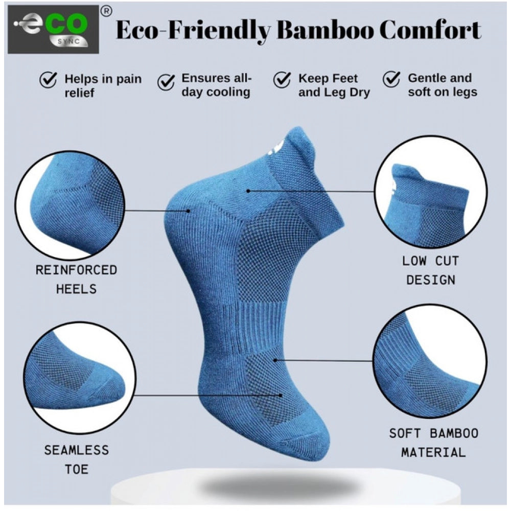 Generic 4_Pair Set Unisex Casual Cotton Printed Ankle Length Socks (Multicolor)