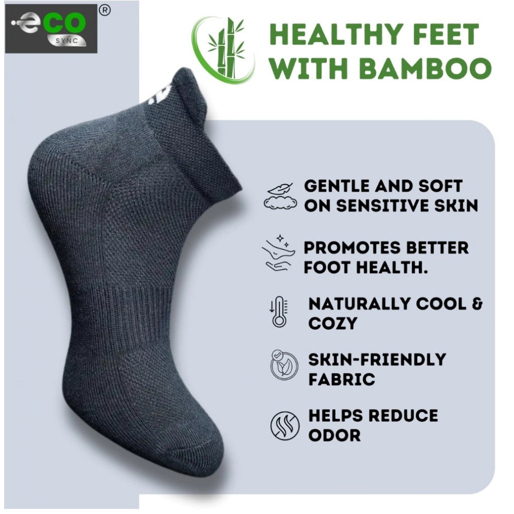 Generic 4_Pair Set Unisex Casual Cotton Printed Ankle Length Socks (Multicolor) Secondary image