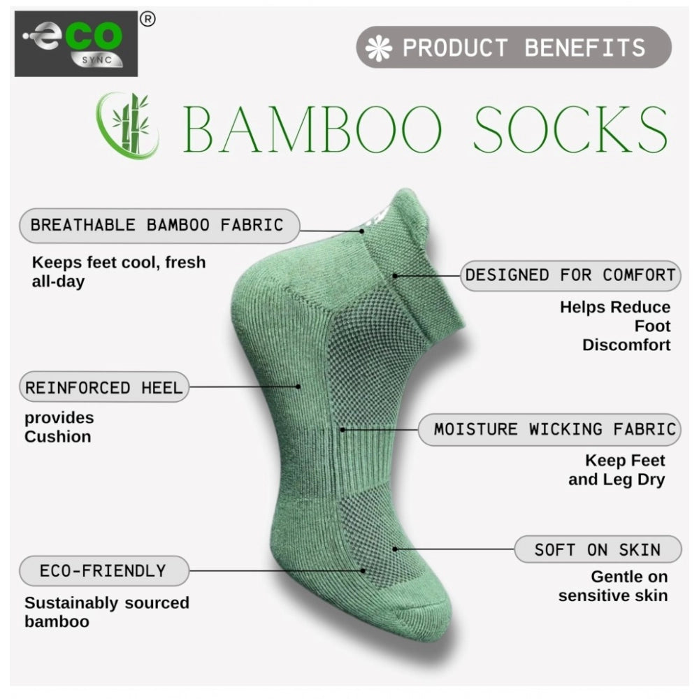 Generic 4_Pair Set Unisex Casual Cotton Printed Ankle Length Socks (Multicolor) Secondary image