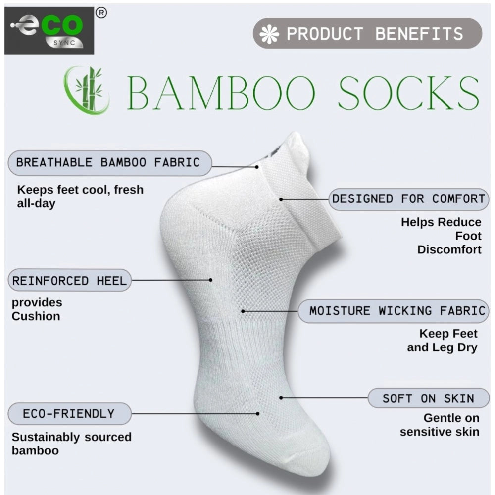 Generic 4_Pair Set Unisex Casual Cotton Printed Ankle Length Socks (Multicolor) Secondary image