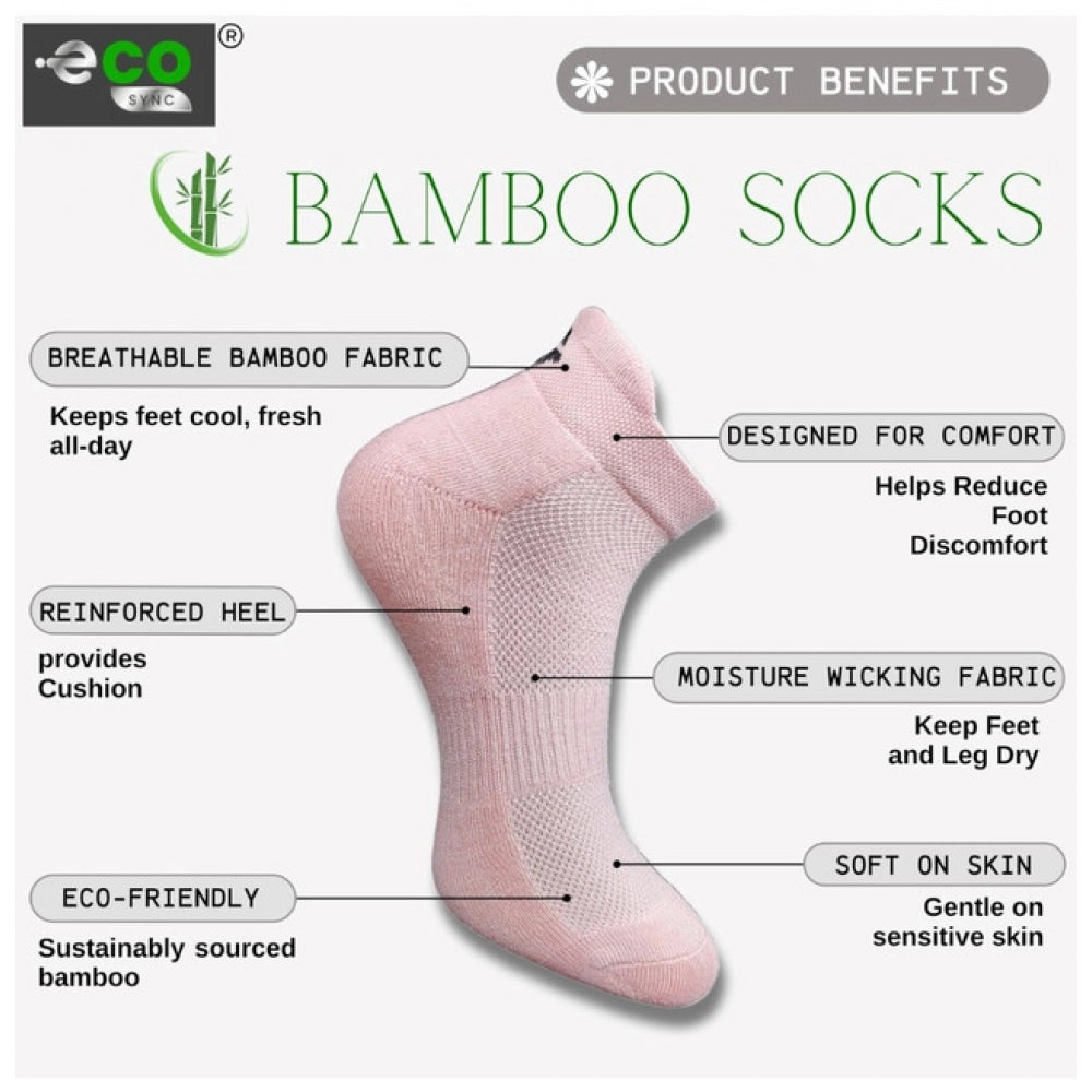 Generic 4_Pair Set Unisex Casual Cotton Printed Ankle Length Socks (Multicolor) Secondary image