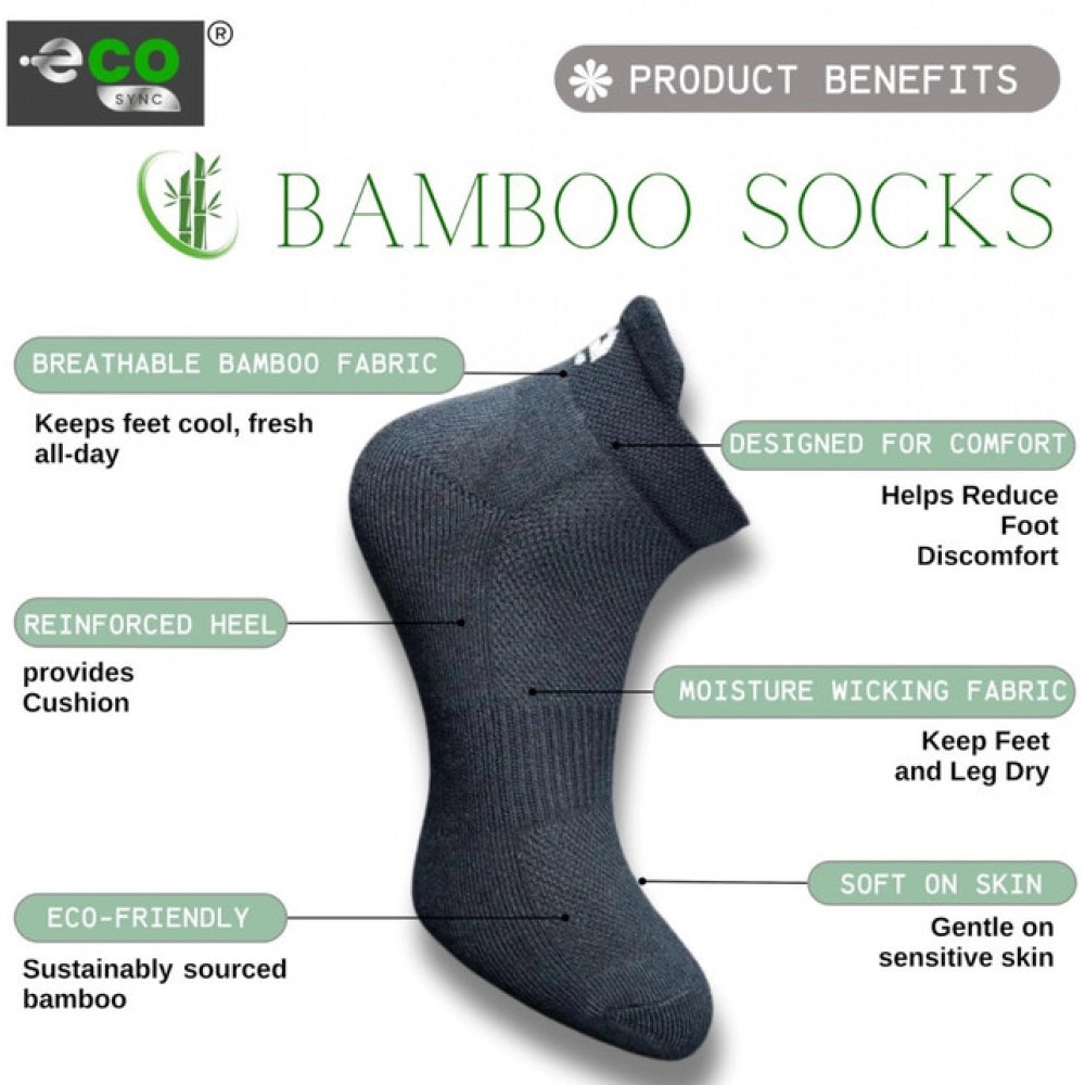 Generic 4_Pair Set Unisex Casual Cotton Printed Ankle Length Socks (Multicolor) Secondary image