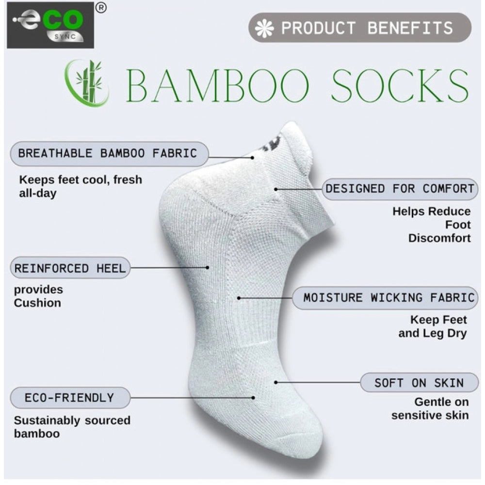 Generic 4_Pair Set Unisex Casual Cotton Printed Ankle Length Socks (Multicolor) Secondary image