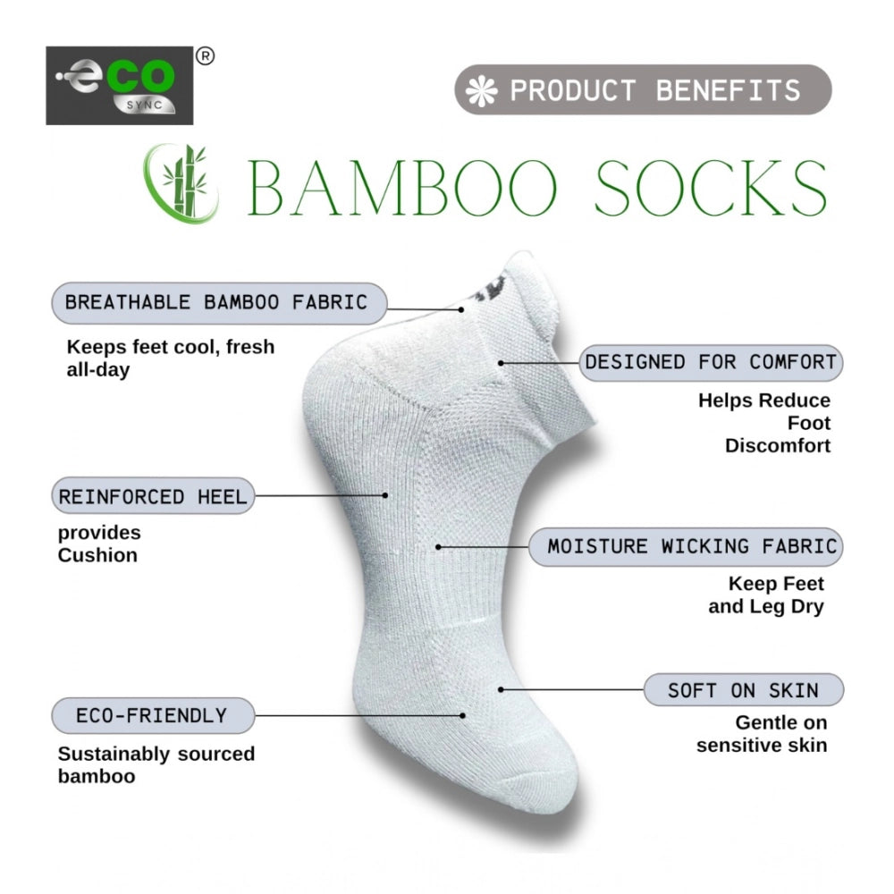 Generic 4_Pair Set Unisex Casual Cotton Printed Ankle Length Socks (Multicolor) Secondary image