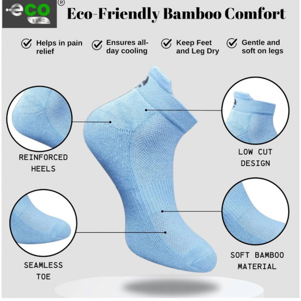 Generic 4_Pair Set Unisex Casual Cotton Printed Ankle Length Socks (Multicolor)