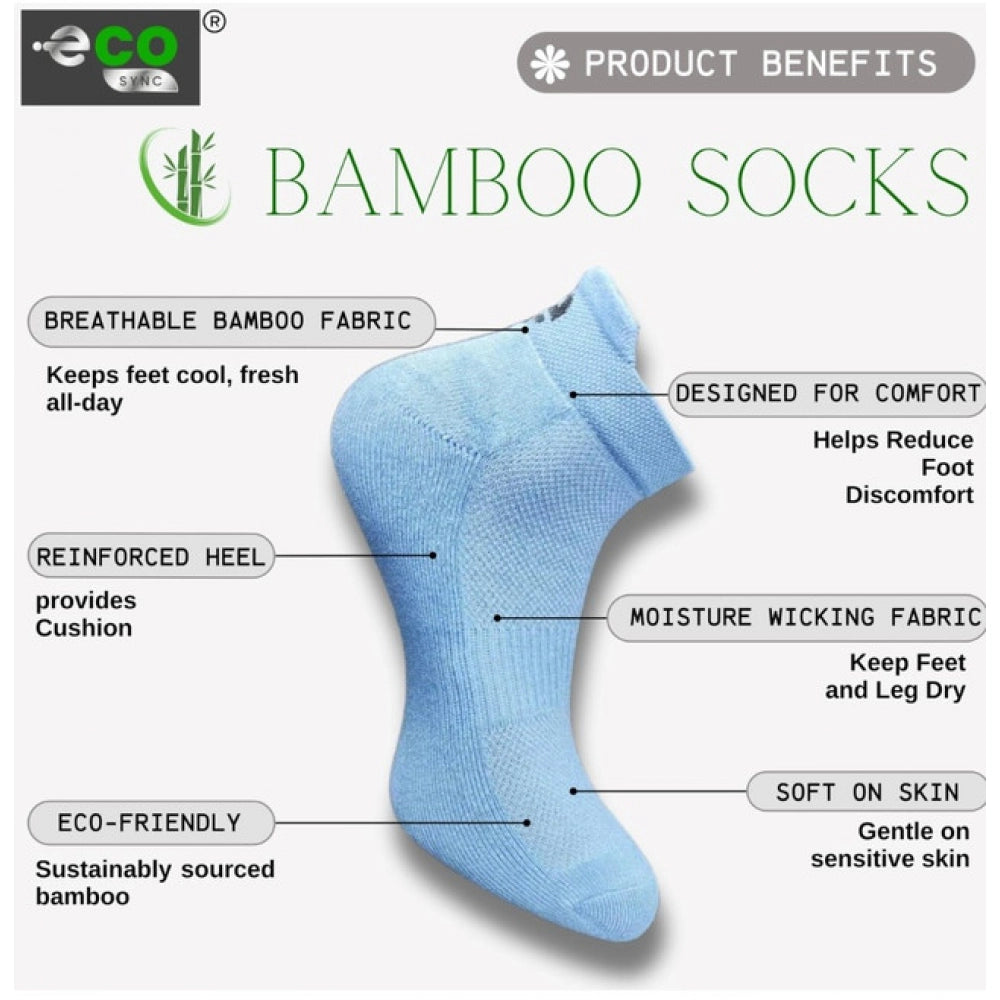 Generic 4_Pair Set Unisex Casual Cotton Printed Ankle Length Socks (Multicolor) Secondary image